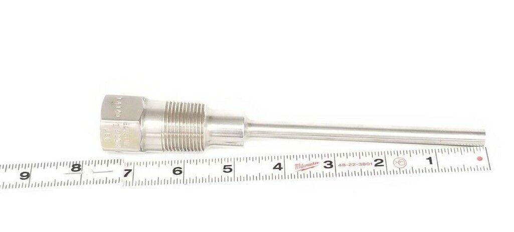NEW EDISON 304 SS 14140 14214 05204 THREADED THERMOWELL 1-1/4'' IN. THREAD 20MM