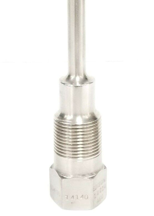 NEW EDISON 304 SS 14140 14214 05204 THREADED THERMOWELL 1-1/4'' IN. THREAD 20MM