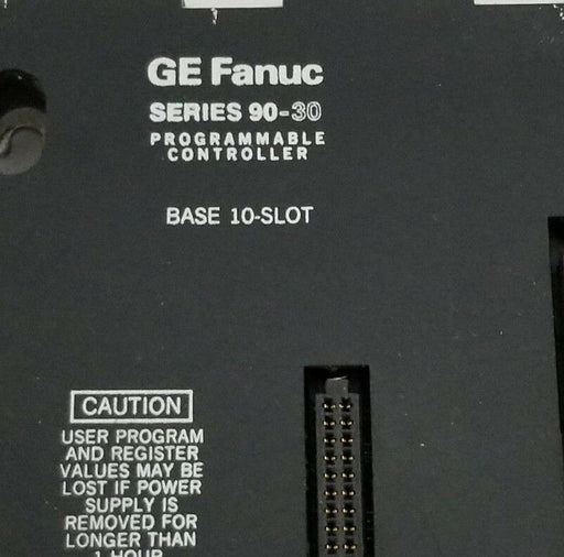 GE FANUC IC693CHS391C 10-SLOT BASE PROGRAMMABLE CONTROLLER (DAMAGED)