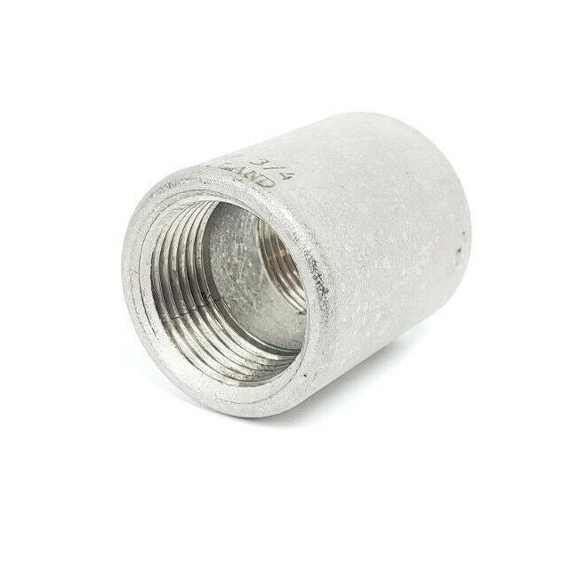 LOT OF 3 NEW GENERIC 304-150#-3/4 COUPLINGS, 304 STAINLESS STEEL, 150#, 3/4"