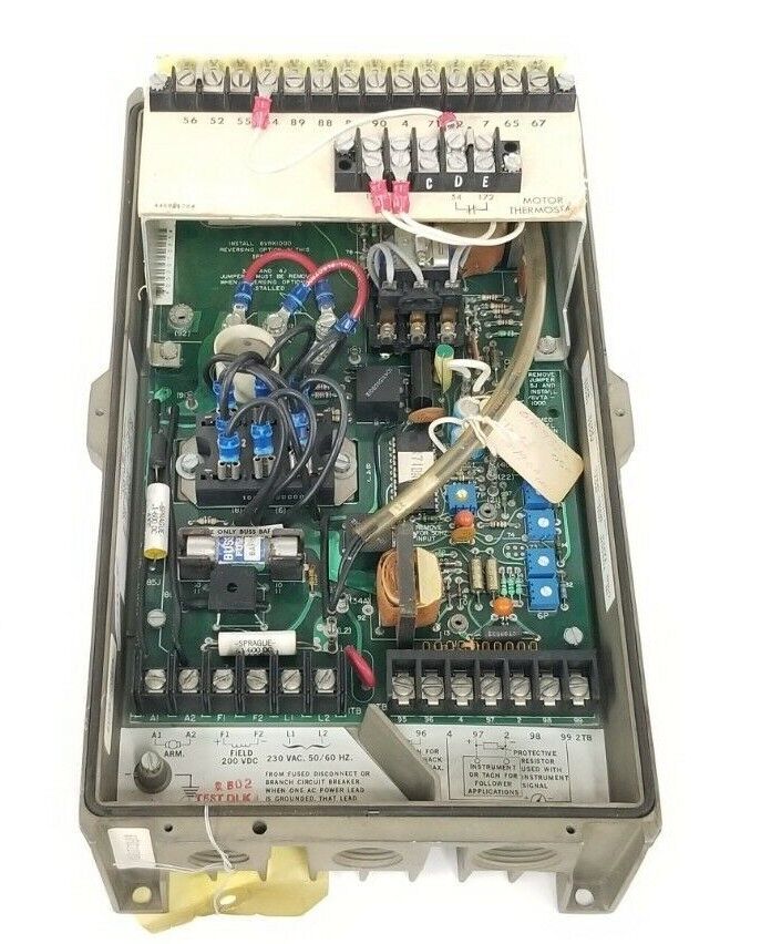 REPAIRED GE 6VFW2200 STATOTROL II DRIVE 6VFWC2200A4 6VRC2001A2 193X643AFG224 2HP