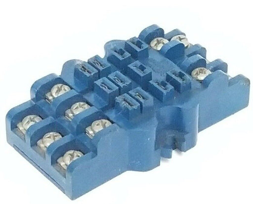 AMF POTTER & BRUMFIELD YKUB RELAY SOCKET 10AMP 300V 11POSITION BLUE