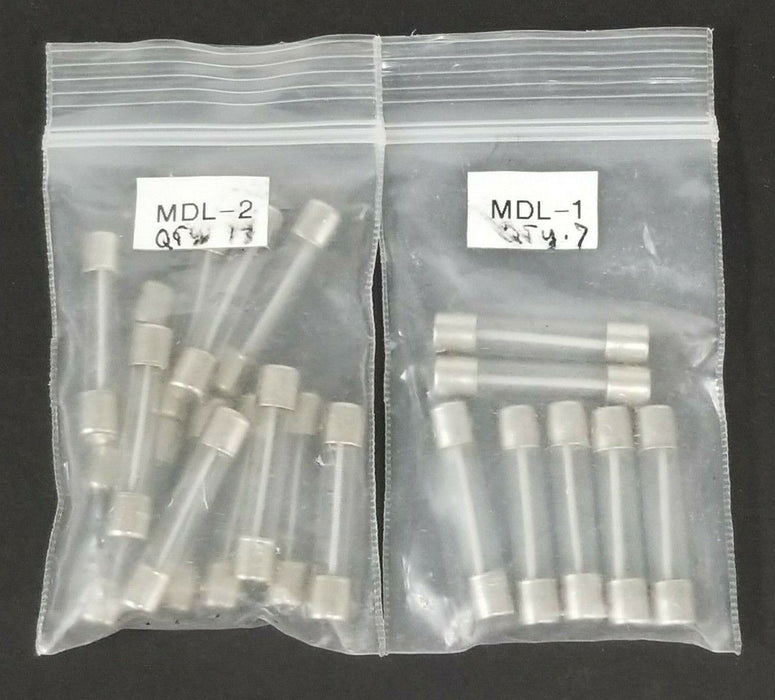LOT OF 7 NEW COOPER BUSSMANN MDL-1 & (13) MDL-2 FUSES