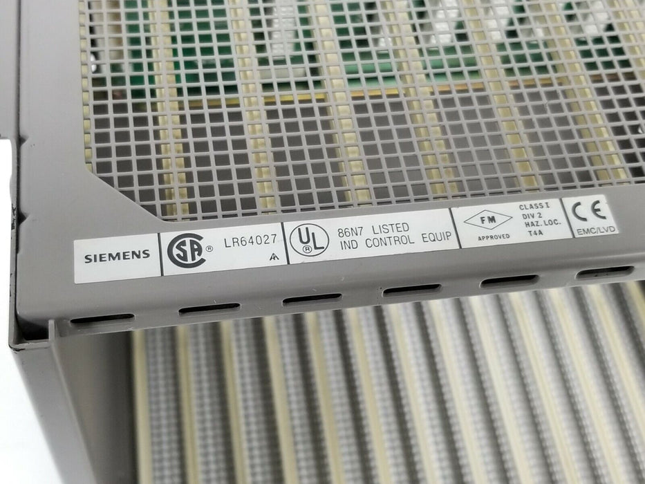 TI / SIEMENS 505-6508 PLC MOUNTING RACK 8-SLOT 2586436-0001 (C) 2586435-0001 (D)