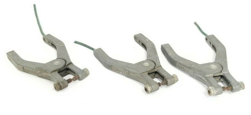 LOT OF 3 JUSTRITE MFG. CO. HAND GROUNDING CLAMPS