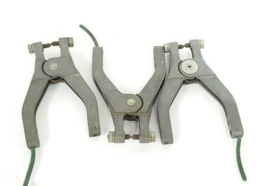 LOT OF 3 JUSTRITE MFG. CO. HAND GROUNDING CLAMPS