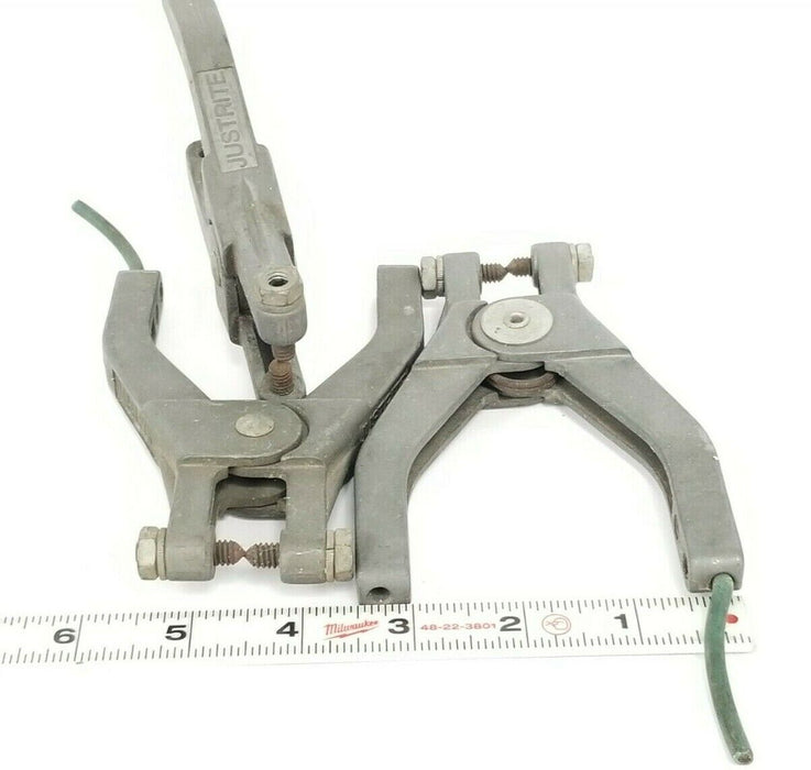 LOT OF 3 JUSTRITE MFG. CO. HAND GROUNDING CLAMPS
