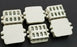 LOT OF 6 NEW GENERIC ART.-NR. 5611 CERAMIC TERMINAL BLOCKS 500V 4mm2