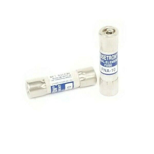 LOT OF 2 NEW FUSETRON FNA-10 DUAL-ELEMENT FUSES IR 10kA 125VAC FNA10
