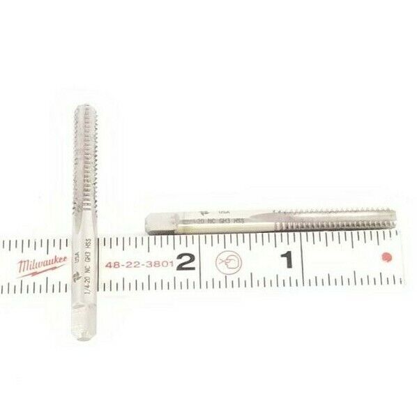 LOT OF 2 NEW USA TAP 1/4-20-NC-GH3-HSS PLUG HAND TAPS