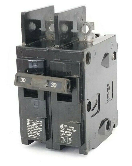 ITE / SIEMENS BQ2B030 CIRCUIT BREAKER 2P 30A 12-/240VAC HACR
