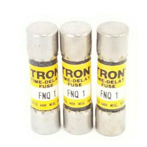 LOT OF 3 NEW BUSSMANN FNQ-1 TRON TIME ELEMENT FUSES FNQ1