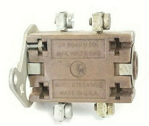 GENERAL ELECTRIC CR2940U201 PUSH BUTTON CONTACT BLOCK, 600VAC