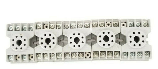 LOT OF 5 POTTER & BRUMFIELD 27E122 RELAY SOCKETS 10A 300V