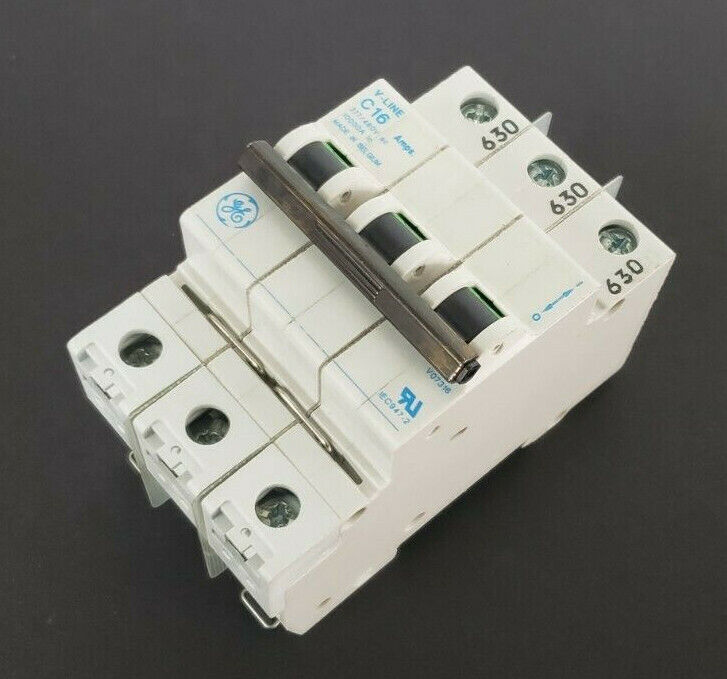 NEW GE V07316 / V-LINE C16 CIRCUIT BREAKER 3P, 16A, 277/480VAC