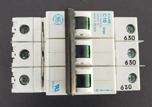 NEW GE V07316 / V-LINE C16 CIRCUIT BREAKER 3P, 16A, 277/480VAC