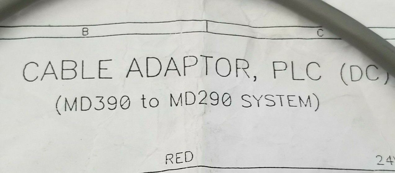 NEW GENERIC 918-408 PLC CABLE ADAPTER MD390 TO MD290 SIZE: B W/ 206043-3 E118830