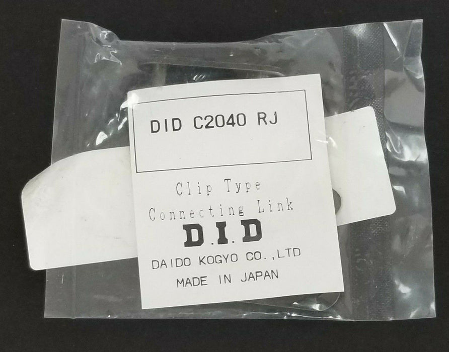 NEW DAIDO KOGYO DID C2040 RJ CLIP TYPE CHAIN CONNECTING LINK