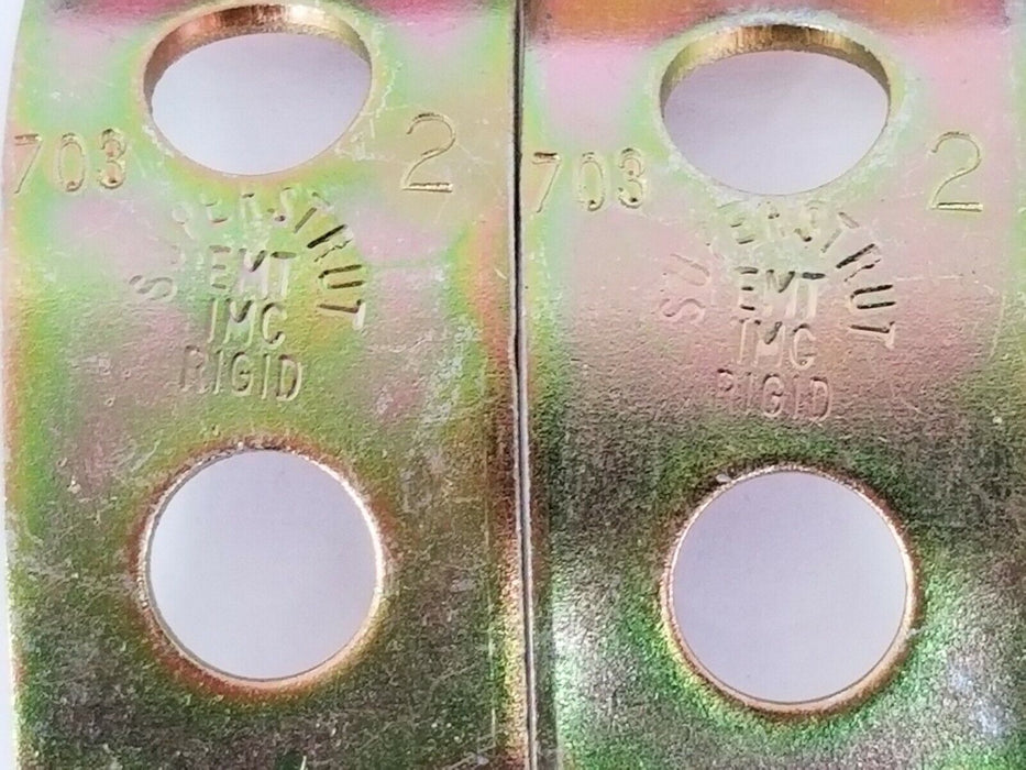 LOT OF 10 NEW THOMAS & BETTS 703-2 EMT IMC RIGID SUPERSTRUTS 2'' W/ HARDWARE