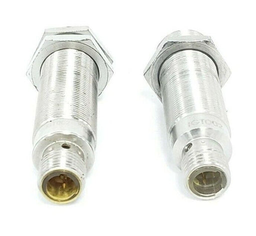 LOT OF 2 EFECTOR IFM IGT002 INDUCTIVE PROXIMITY SENSORS, 20-140VAC/DC, 5MM