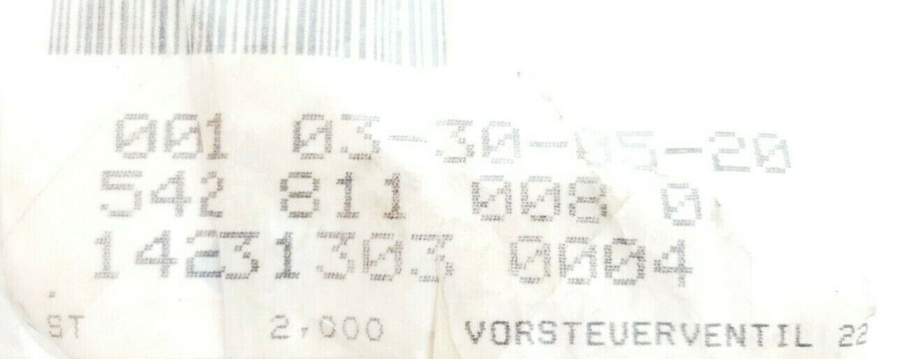 NEW BOSCH / REXROTH 542-811-0080 PILOT VALVE 230V-50/60HZ 21mA 10BAR 5428110080