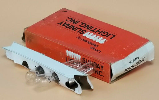 BOX OF 4 NEW SUNRAY LIGHTING 7C7/G-120V-I LAMPS