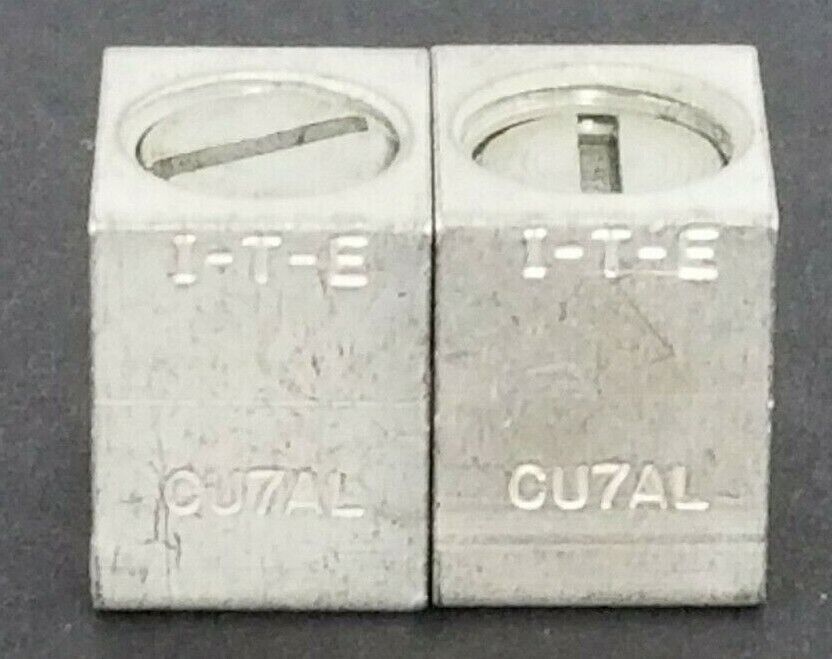 LOT OF 2 I-T-E TC1-Q1 CIRCUIT BREAKER TERMINAL LUGS TC1Q1