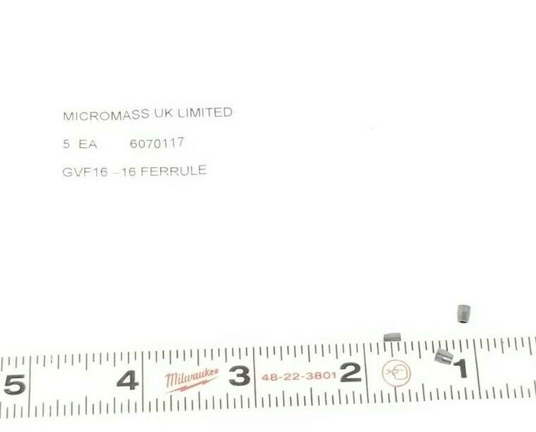 LOT OF 3 NEW MICROMASS GVF16-16 FERRULES GVF1616, 6070117