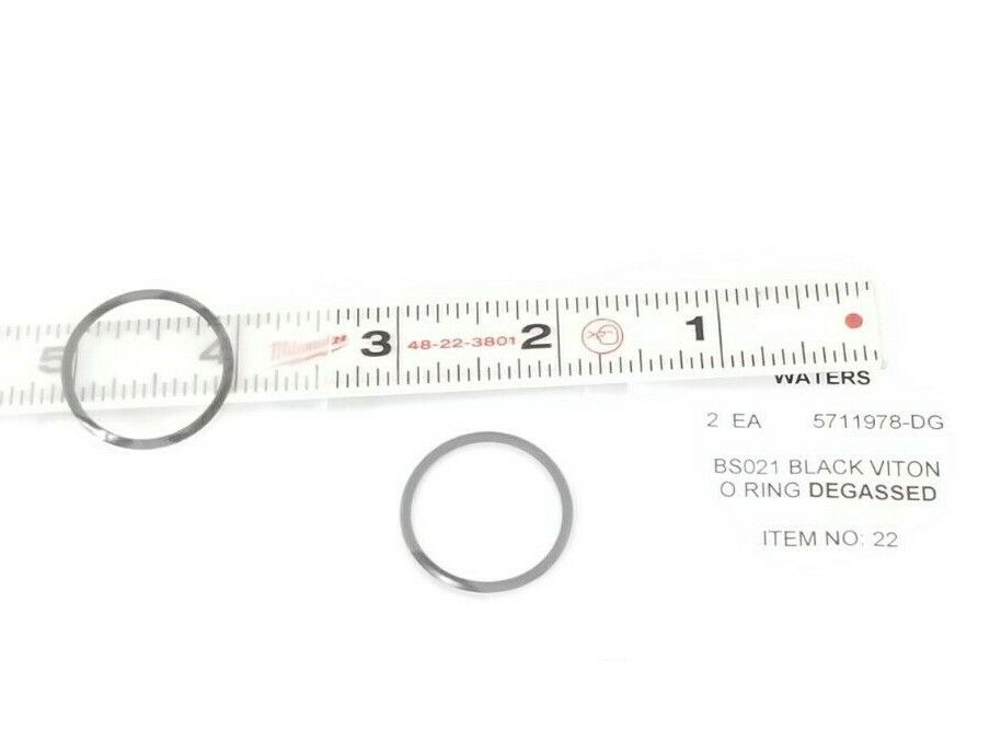 LOT OF 2 NEW WATERS 5711978-DG BLACK VITON O-RINGS BS021