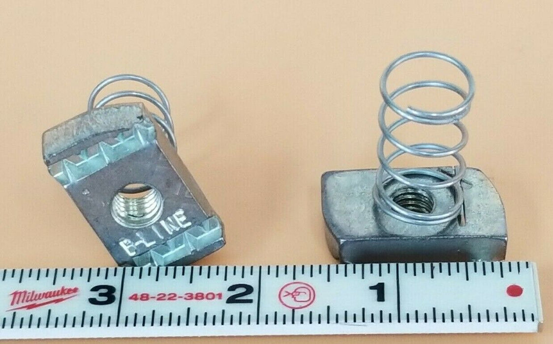 LOT OF 30 NEW COOPER B-LINE SPRING NUTS, 3/8"