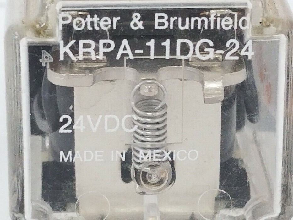 POTTER & BRUMFIELD KRPA-11DG-24 RELAY KRPA11DG24, 24VDC, 12A