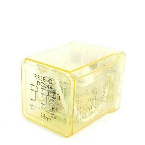 IDEC RR3B-D-DC24V RELAY PLUG-IN 3PDT 10A 24VDC, RR3BDDC24V