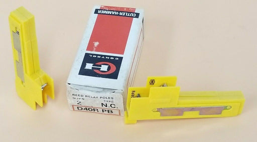 LOT OF 2 NEW EATON CUTLER HAMMER D40RPB REED RELAYS 1 N.C