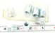 LOT OF 7 NEW OMV 018045241 CONNECTORS 03.206.0 1/4'' IN. THREAD OUT 1/8'' IN. IN