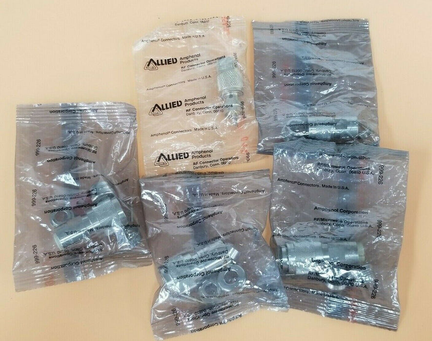 LOT OF 5 NEW AMPHENOL 999-226 CONNECTOR ASSEMBLY STRAIGHT