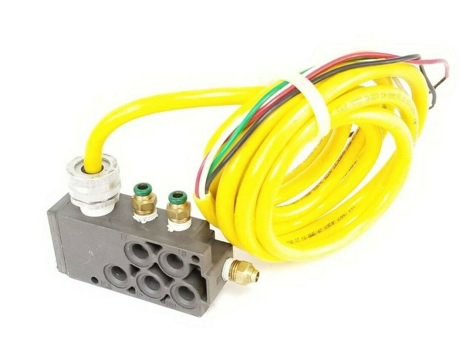 NUMATICS VALVE MANIFOLD BLOCK W/ WOODHEAD  E53042 CABLE