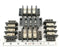 LOT OF 5 WALDOM / CINCH TERMINAL BLOCKS 6-TERMINAL 2-ROW
