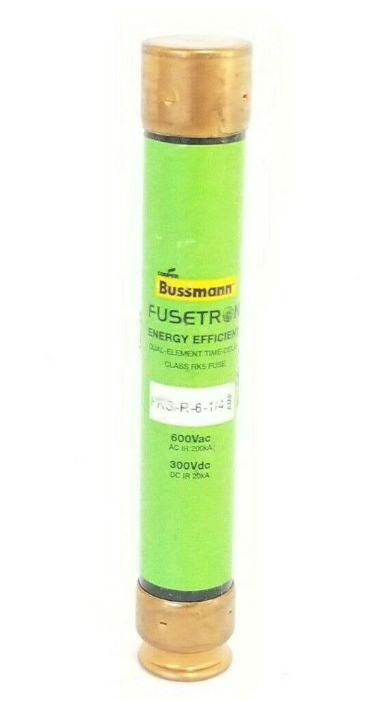COOPER BUSSMANN FRS-R-6-1/4 FUSETRON ENERGY EFFICIENT FUSE 600VAC