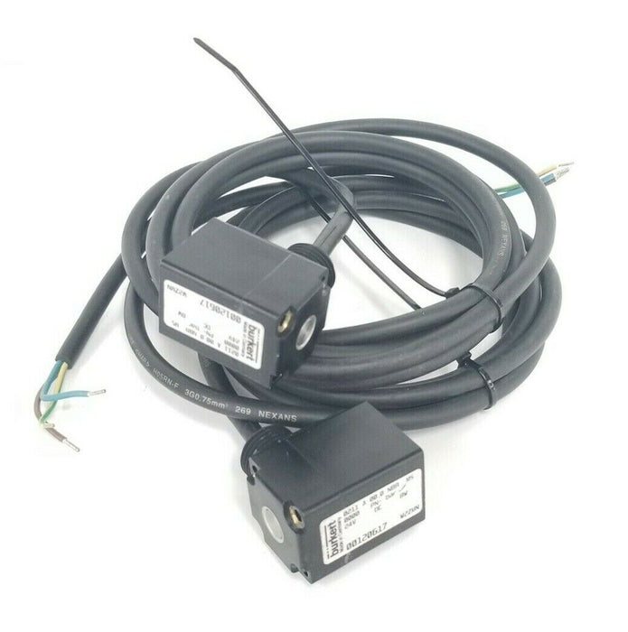 LOT OF 2 BURKERT 00120617 SOLENOID VALVE CONTROL HEADS 0211 A 00,0 NBR MS, 8W, 2