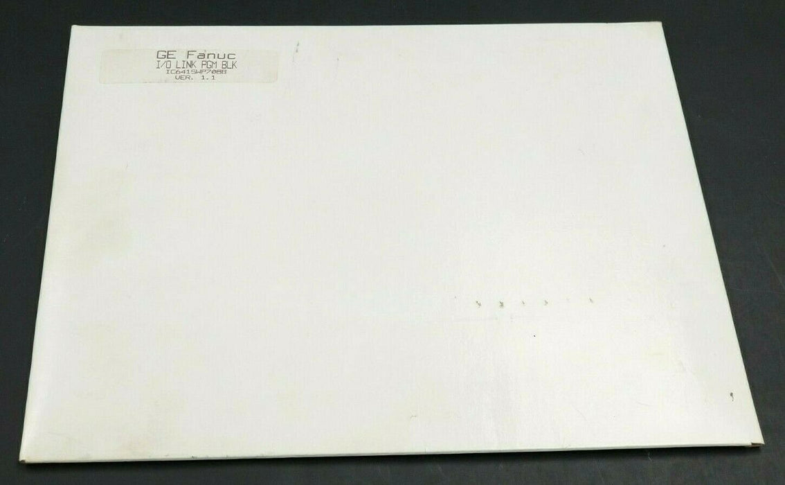 NEW SEALED GE FANUC IC641SWP708B I/O LINK PGM BLK VER. 1.1 90-70 IC641SWP708