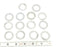 LOT OF 14 KRONES 0-566-72-800-1 SPACER NILOS-DISTAN-RINGS A-20