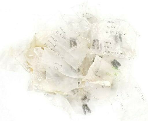 LOT OF 44 NEW MORSE / ANSI 116627 OFFSET LINKS 35 3/8'' PITCH x 3/16'' WIDTH