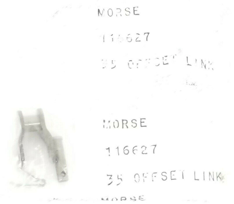 LOT OF 44 NEW MORSE / ANSI 116627 OFFSET LINKS 35 3/8'' PITCH x 3/16'' WIDTH