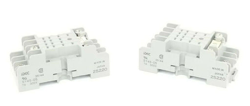 LOT OF 2 IDEC SY4S-05 RELAY SOCKET BASES 35144 7A 300V 25220 SY4S05