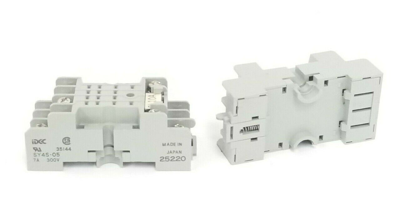 LOT OF 2 IDEC SY4S-05 RELAY SOCKET BASES 35144 7A 300V 25220 SY4S05