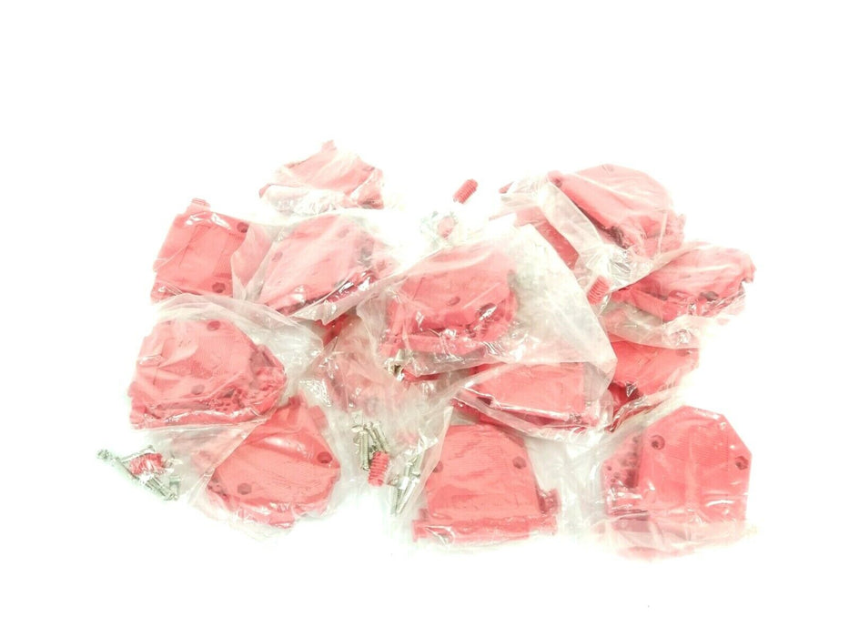 LOT OF 16 NEW IN BAG AIM ELECTRONICS 40-9725HXRE SUB CONNECTORS 25-PIN RED