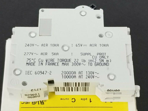 NIB SQUARE D 24426 MINI SUPPLEMENTARY PROTECTOR 2A, 1 POLE, CURVE C