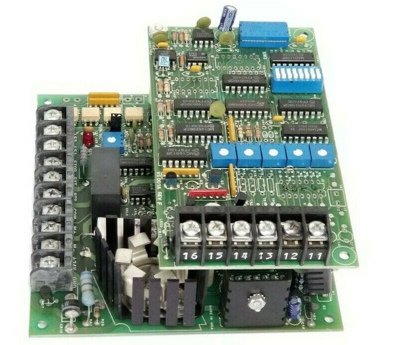 INDUSTRIAL DEVICES CORP. D2200 CONTROL BOARD REV. B W/ VS-001A BOARD REV. F