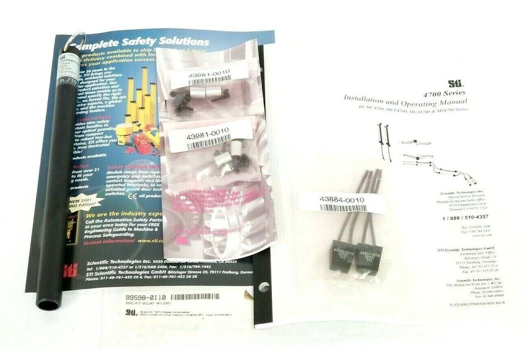 NEW OMRON / STI 99598-0110 DOC KIT MCJ47 W/ LCM1 42800-0110 0190 43884-0010