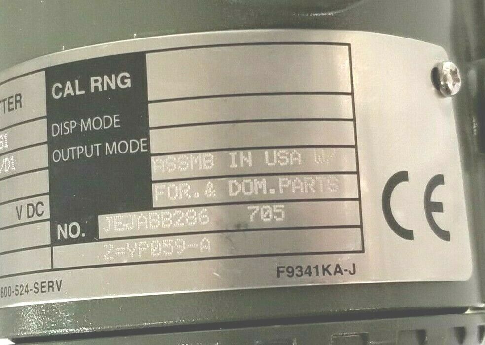 NEW YOKOGAWA EJA430A-EBS5A-77NN/FU1/R1/D1/C2/Z DP HARP TRANSMITTER S1 2000PSI